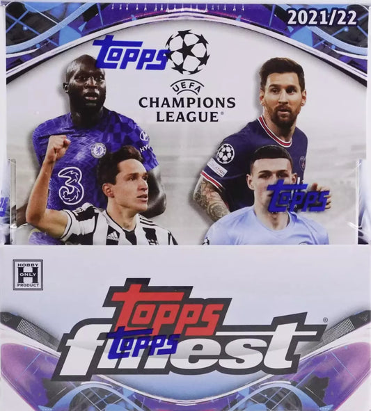 2021-22 Topps Finest UEFA Champions League Soccer Hobby Box